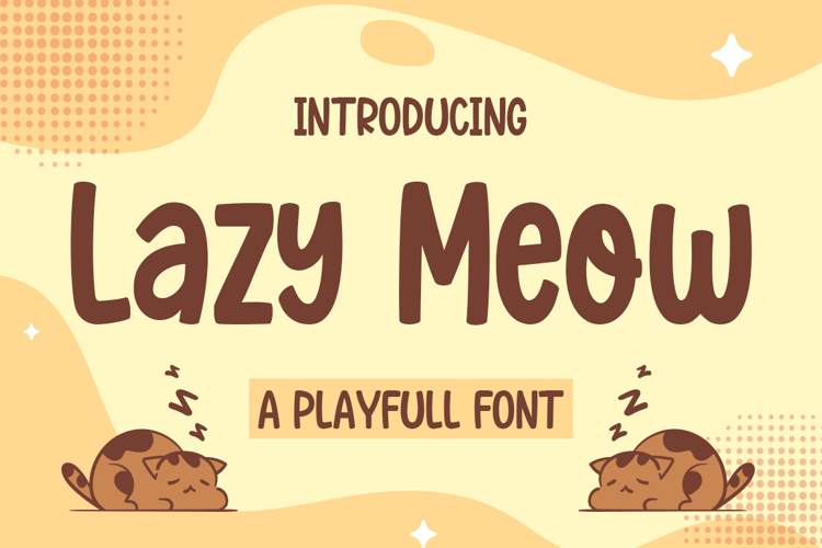 Lazy Meow Font