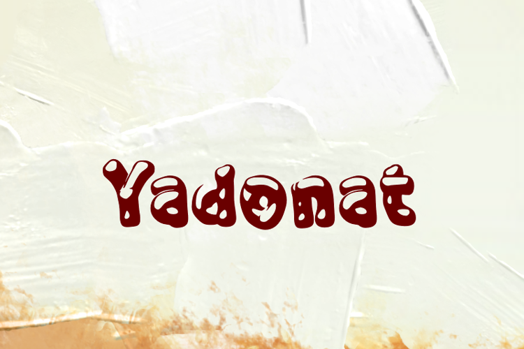 Preview of y  Yadonat Font