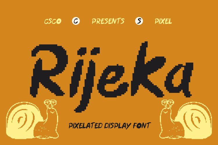 Preview of CS Rijeka Pixel Font