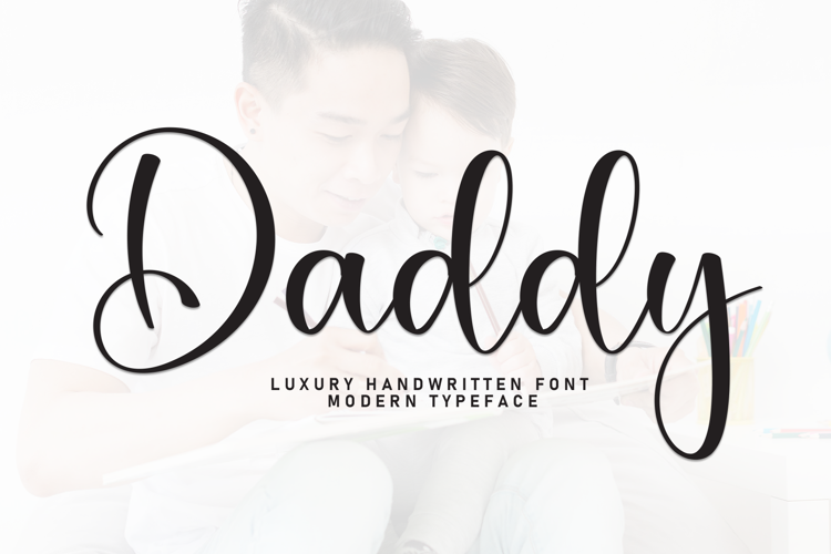 Preview of Daddy Font
