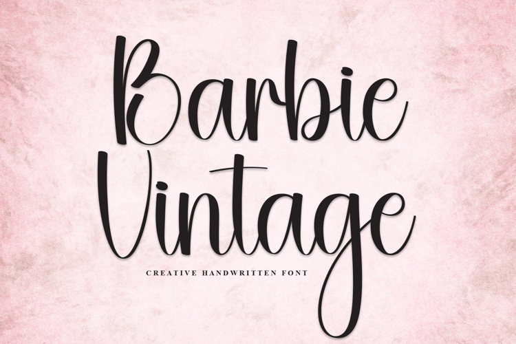 Preview of Barbie Vintage Font