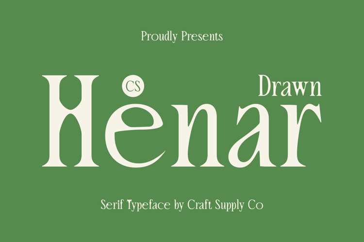 Preview of CS Henar Drawn Font