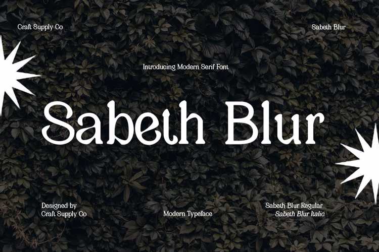 Sabeth Blur Font