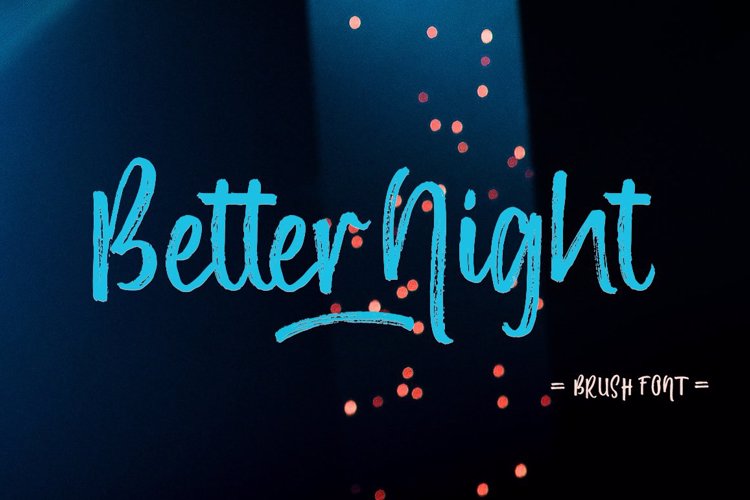 Better Night Script Font