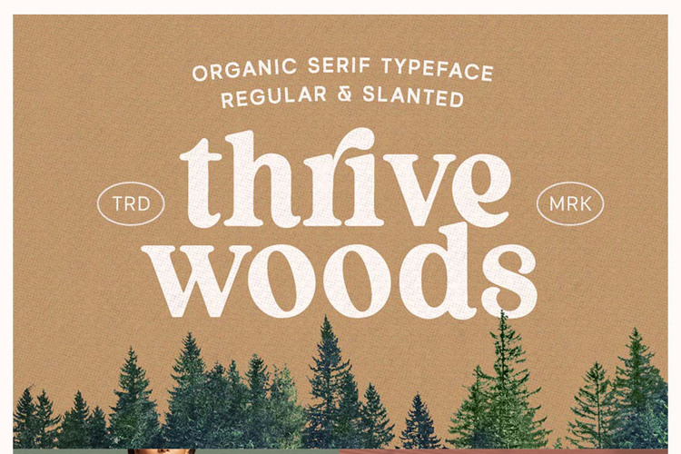 Thrive Woods Font