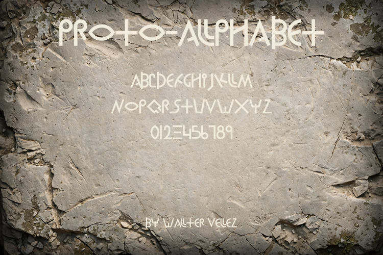 Preview of Proto-Alphabet Font