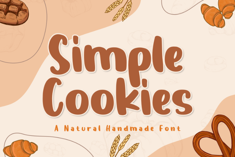 Preview of Simple Cookies Font