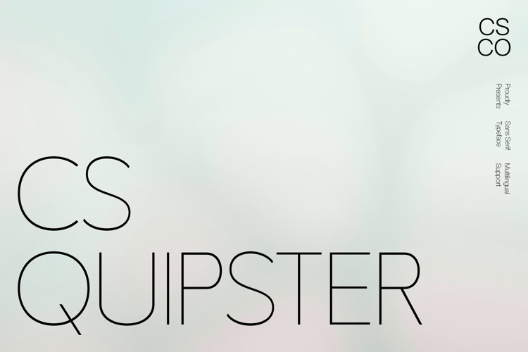 Preview of CS Quipster Font
