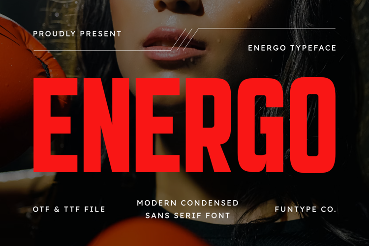 Preview of Energo Font
