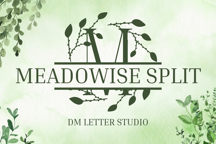 Preview of Meadowise Split Font