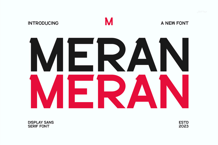 Preview of Meran Font