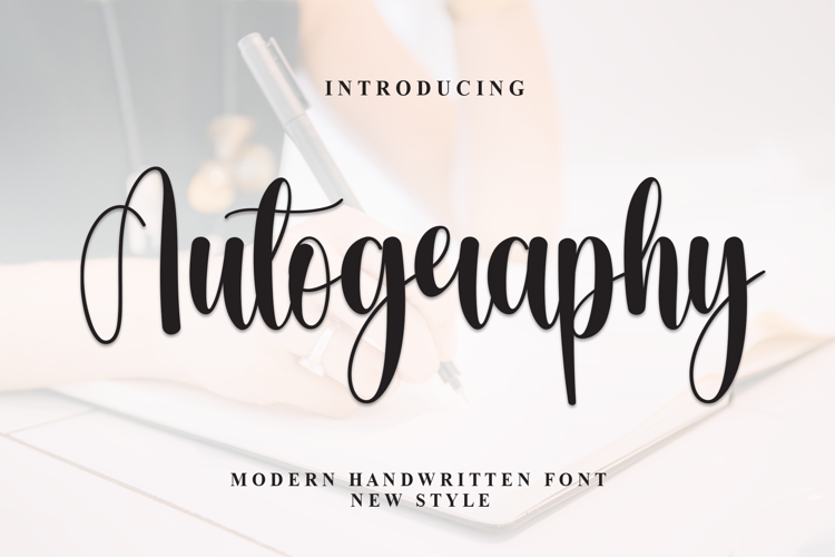 Preview of Autography Font