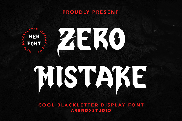 Zero Mistake Font