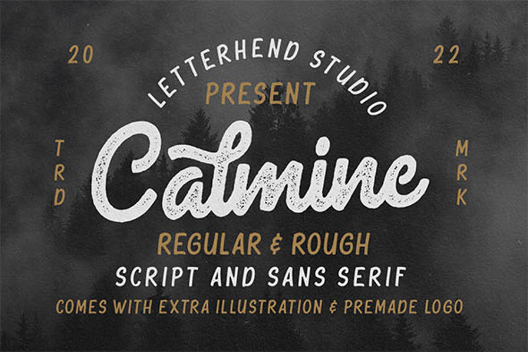 Calmine Script Font