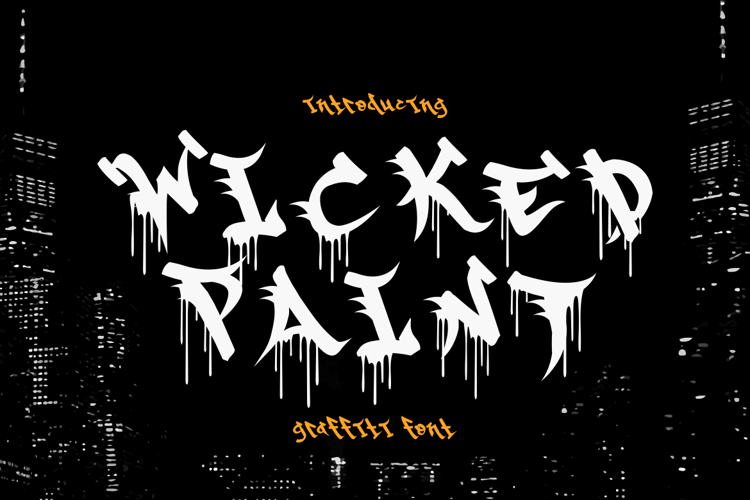 Preview of Wicked Paint Font