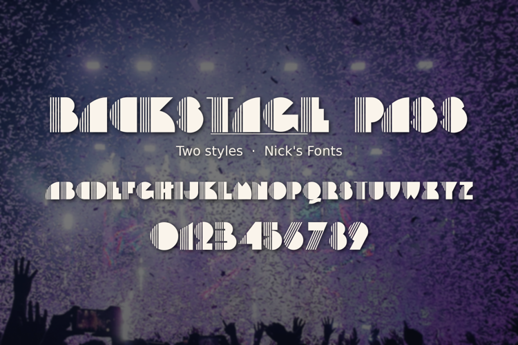 Preview of Backstage Pass Font