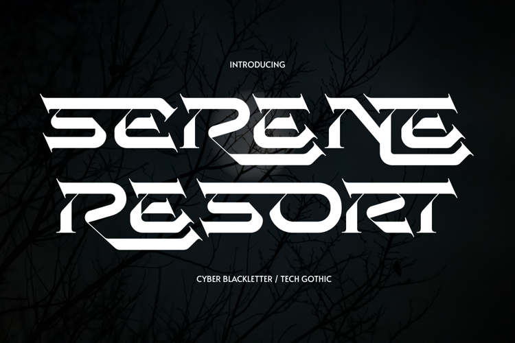 Preview of Serene Resort Font
