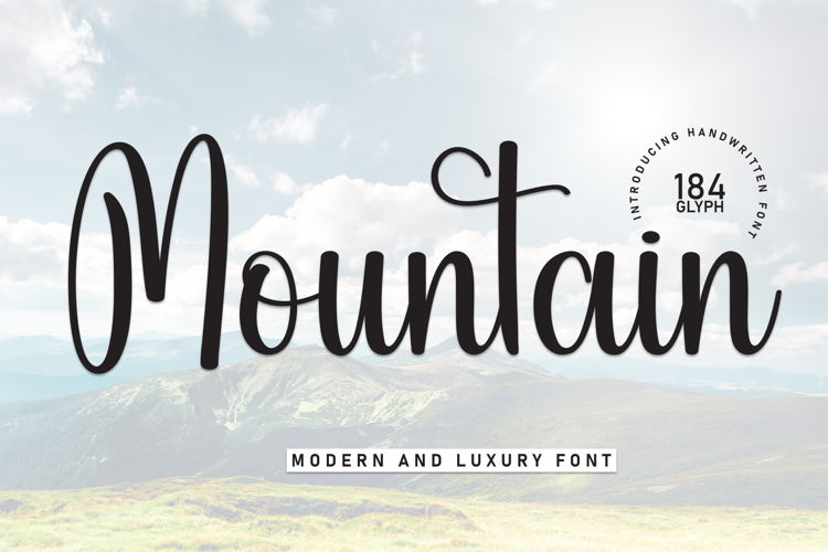 Preview of Mountain Font