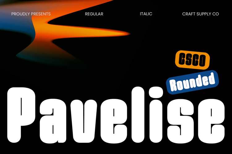 Preview of Pavelise Rounded Font