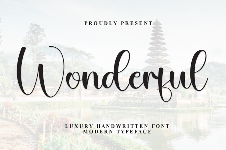 Preview of Wonderful Font