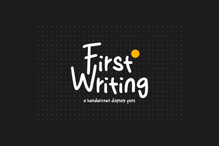 First Writing Font