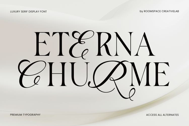 Preview of Eterna Churme Font