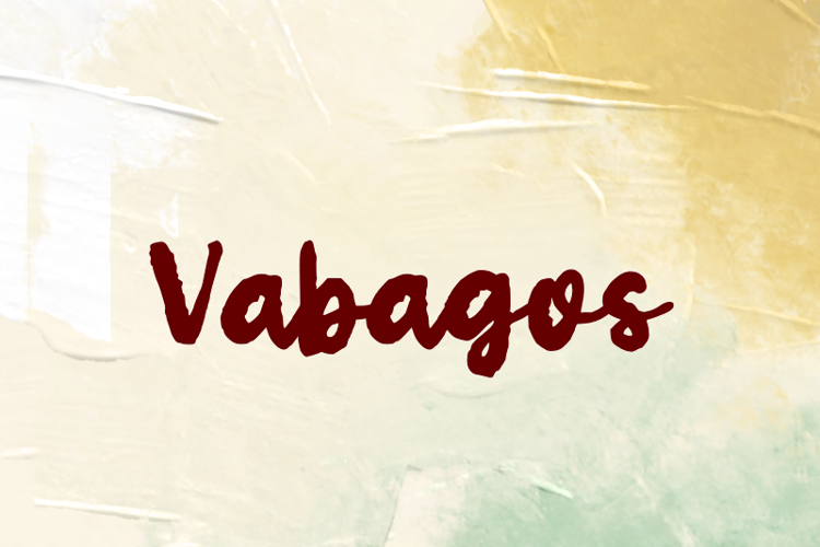 Preview of v Vabagos Font