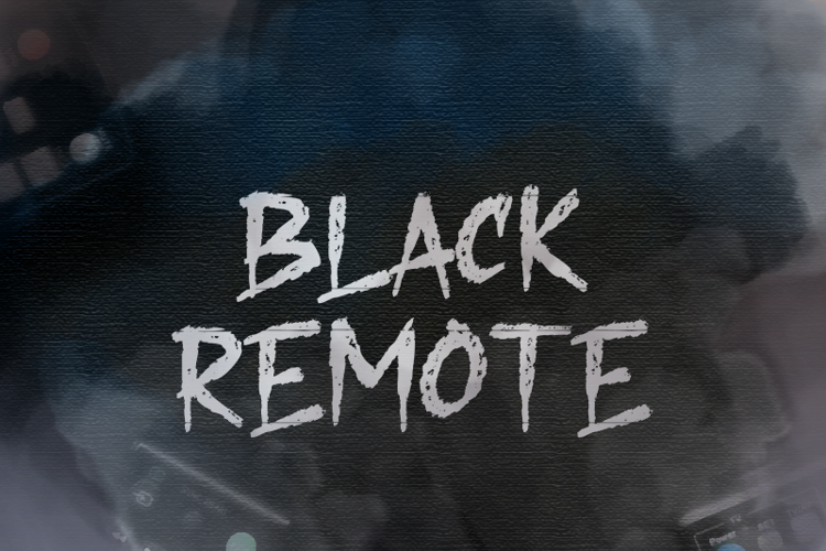 b Black Remote Font