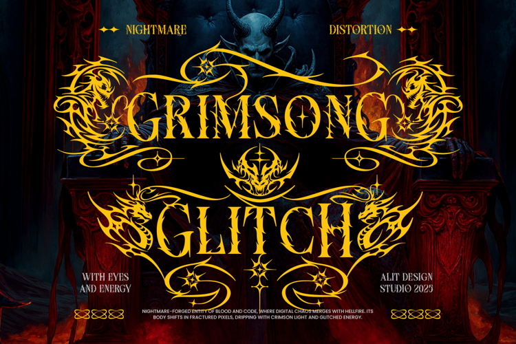 Preview of Serpent Cresh Font