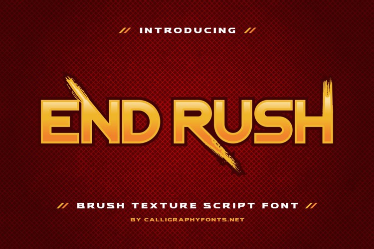 End Rush Font