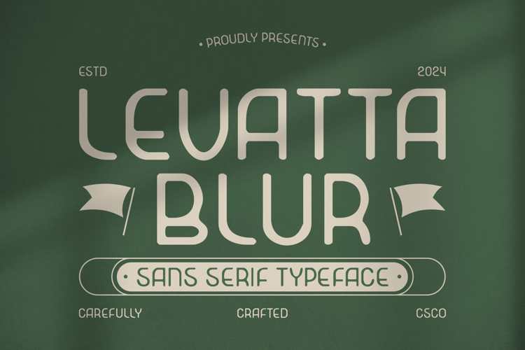 Levatta Blur Font