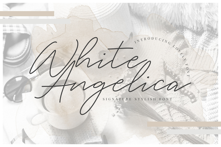 White Angelica Font