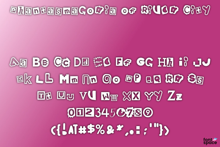 Phantasmagoria of River City Font