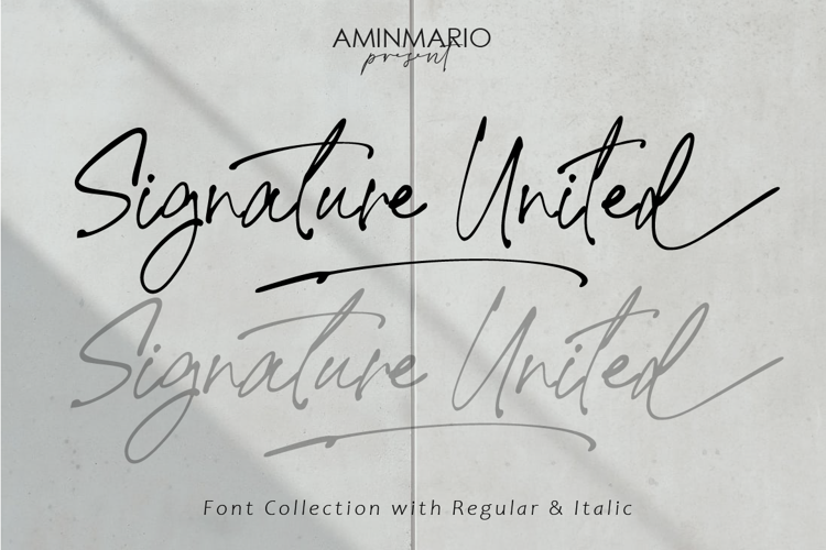 Signature United Font