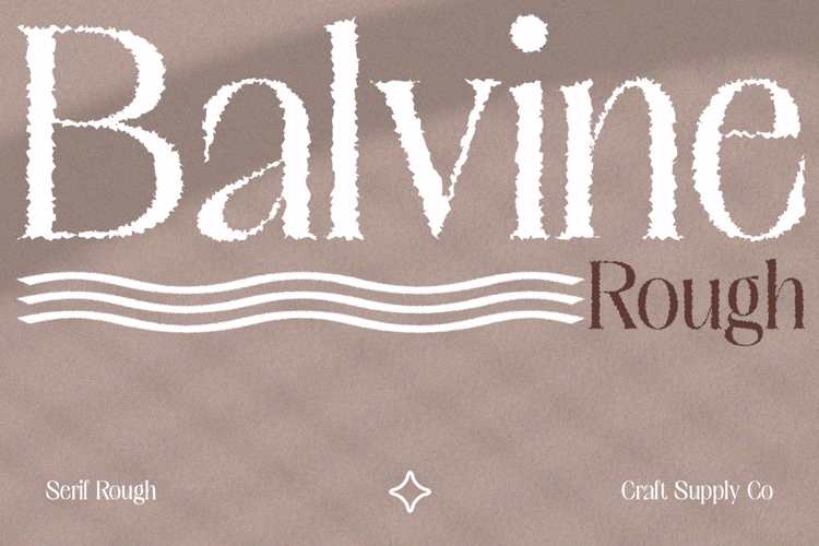 Balvine Rough Font