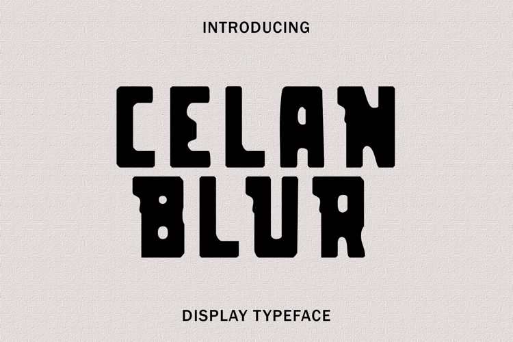 Celan Blur Font