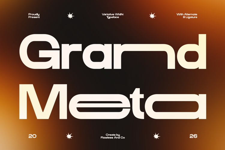 Preview of GRAND META Font