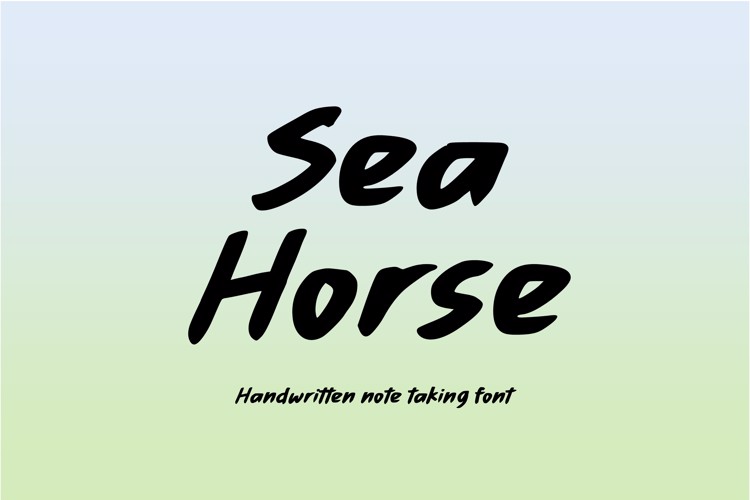Preview of Seahorse Font