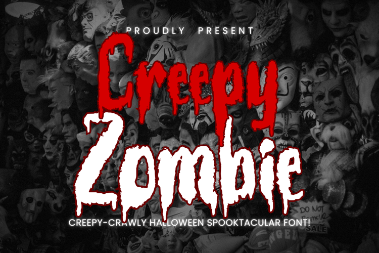 Preview of Creepy Zombie Font