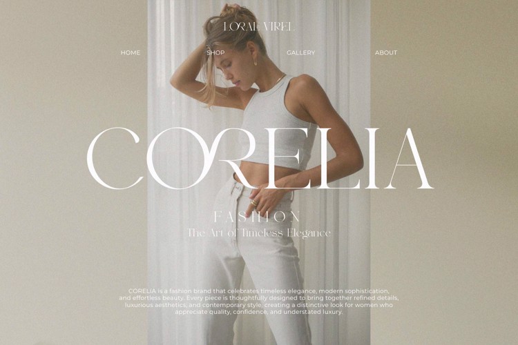Preview of Loral Virel Font