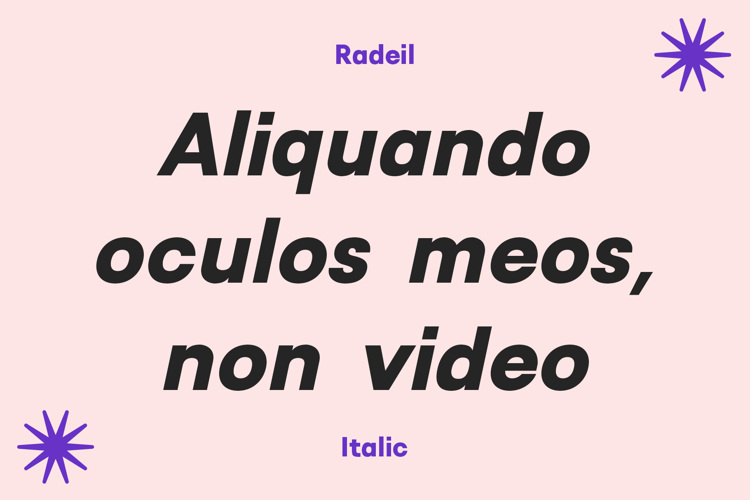 Radeil Font