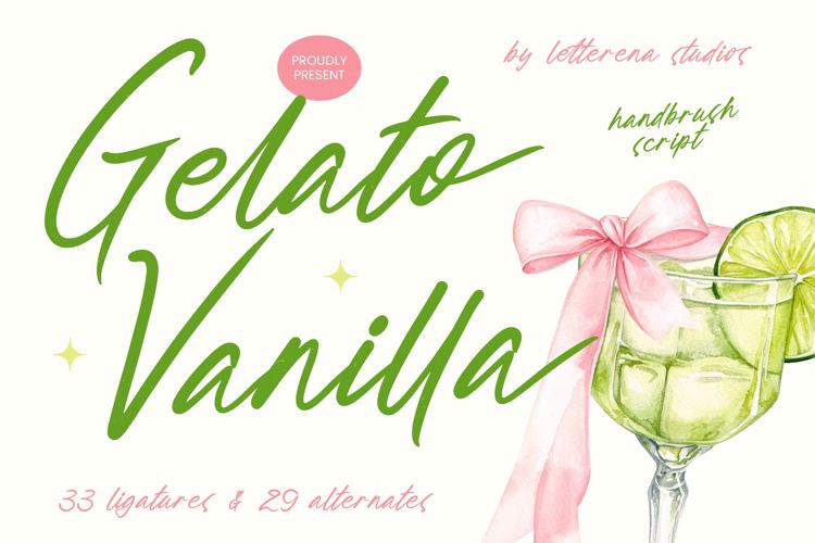 Preview of Gelato Vanilla Font