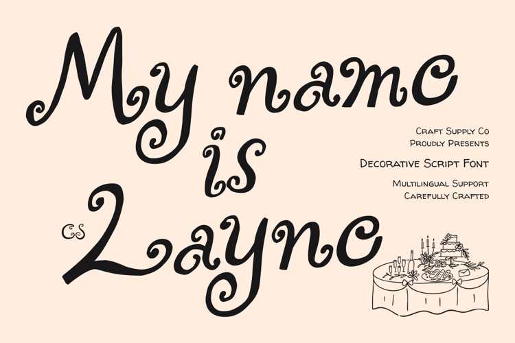 Preview of CS Layne Font