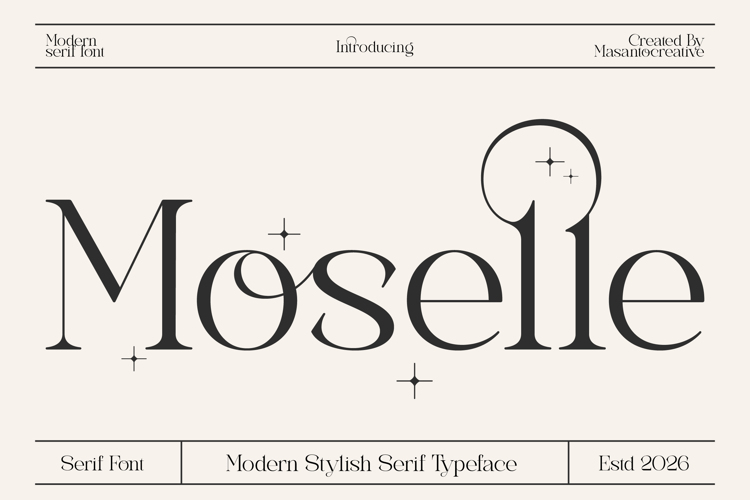 Preview of Moselle Font