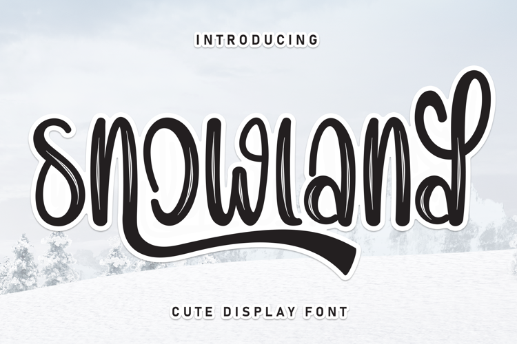 Preview of Snowland Font