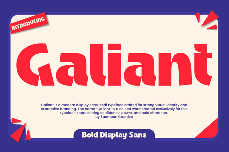 Preview of Galiant Font