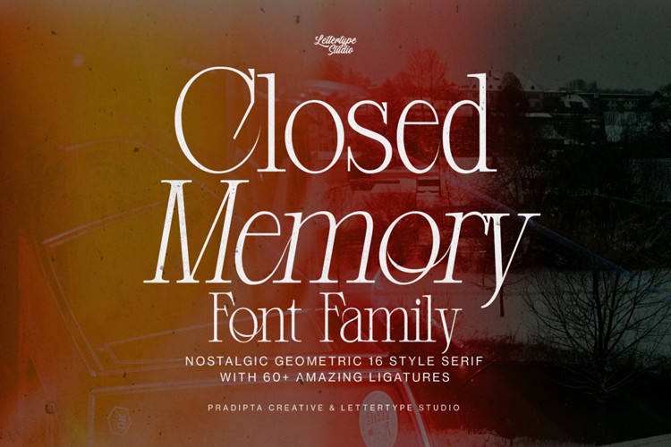 Closed Memory Font