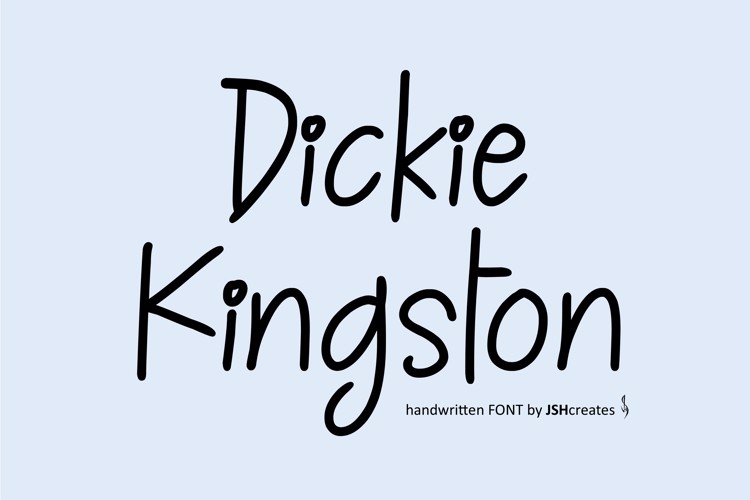 Preview of Dickie Kingston Font