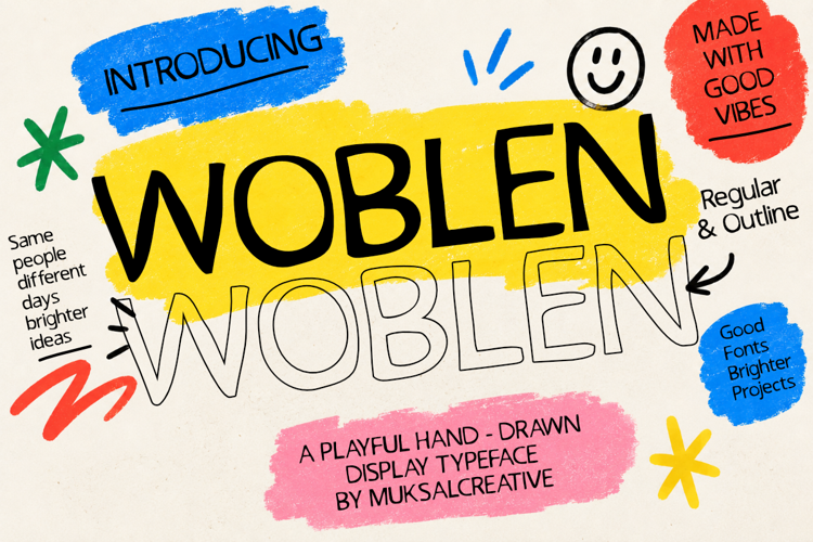 Preview of Woblen Font