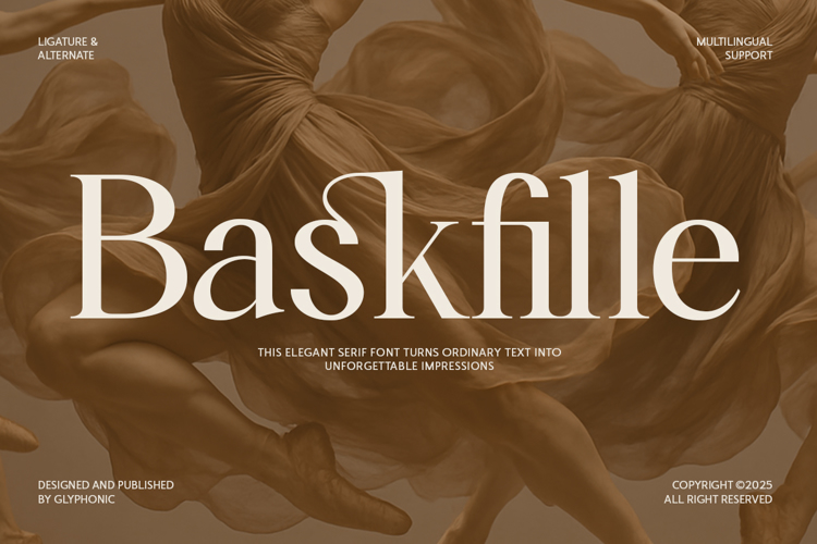 Preview of GC Baksfille Font